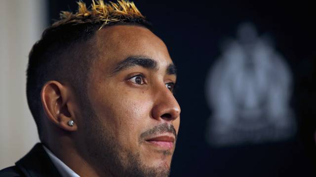 Olympique Marseille's latest recruit Payet attends a news conference in Marseille