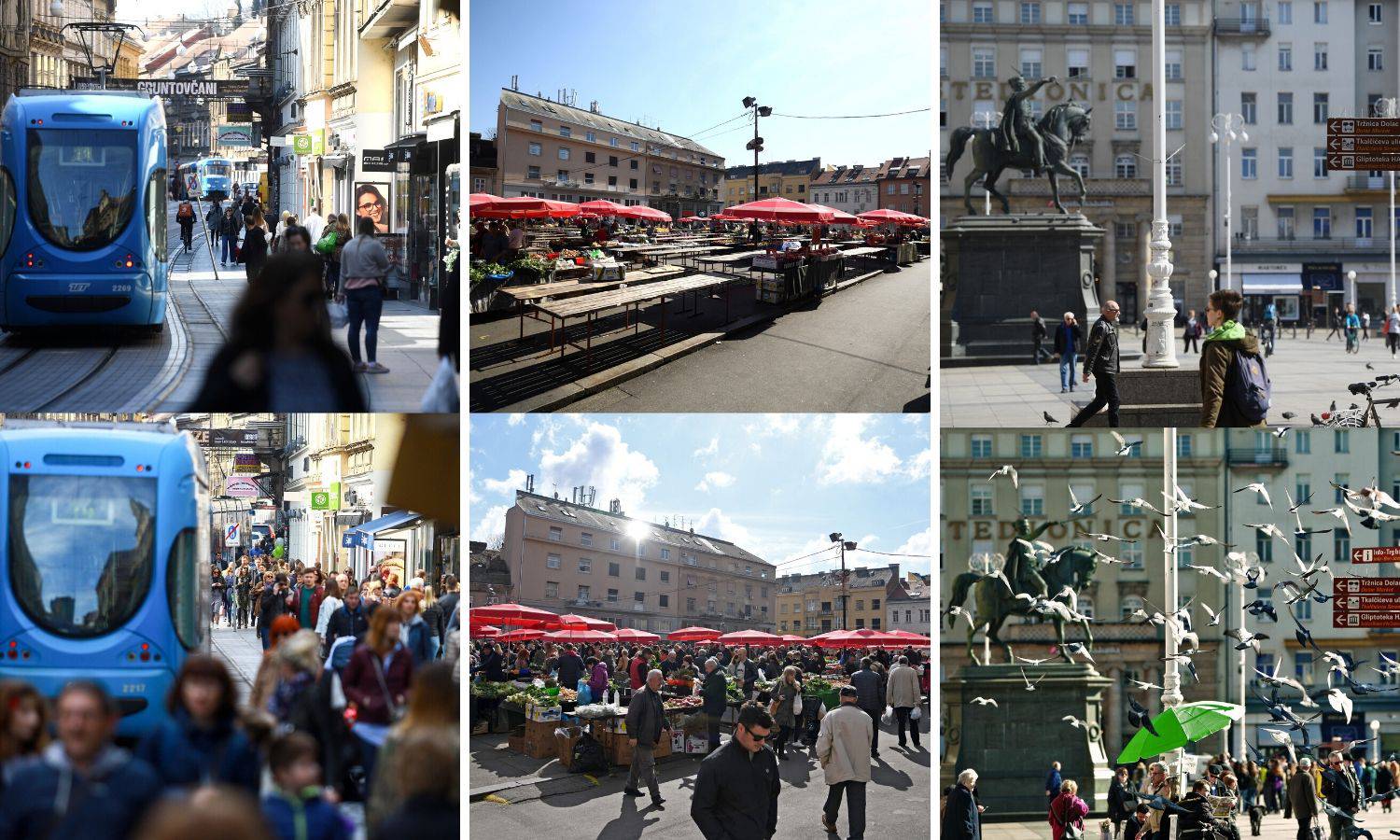 Pustoš u Zagrebu: Slike grada prije i nakon pojave korone...