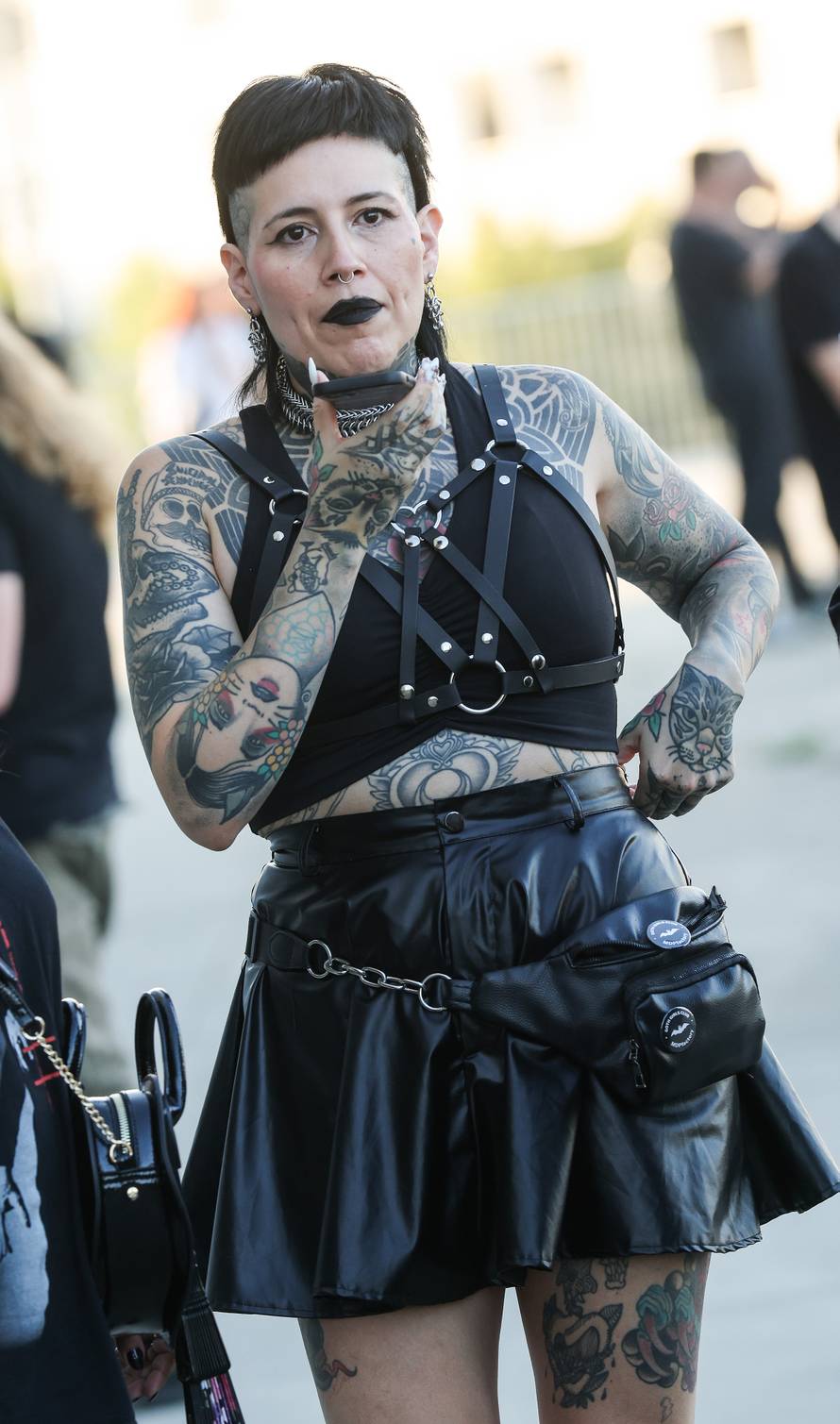 Zagreb: Atmosfera oko Arene uoci koncerta Marilyna Manson.