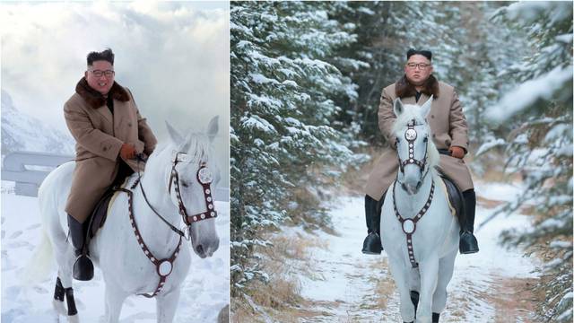 Požurite konji bijeli: Kim Jong Un jaše konja svetom planinom