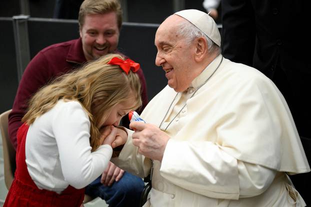 Pope Francis holds a weekly audience at the Vatican