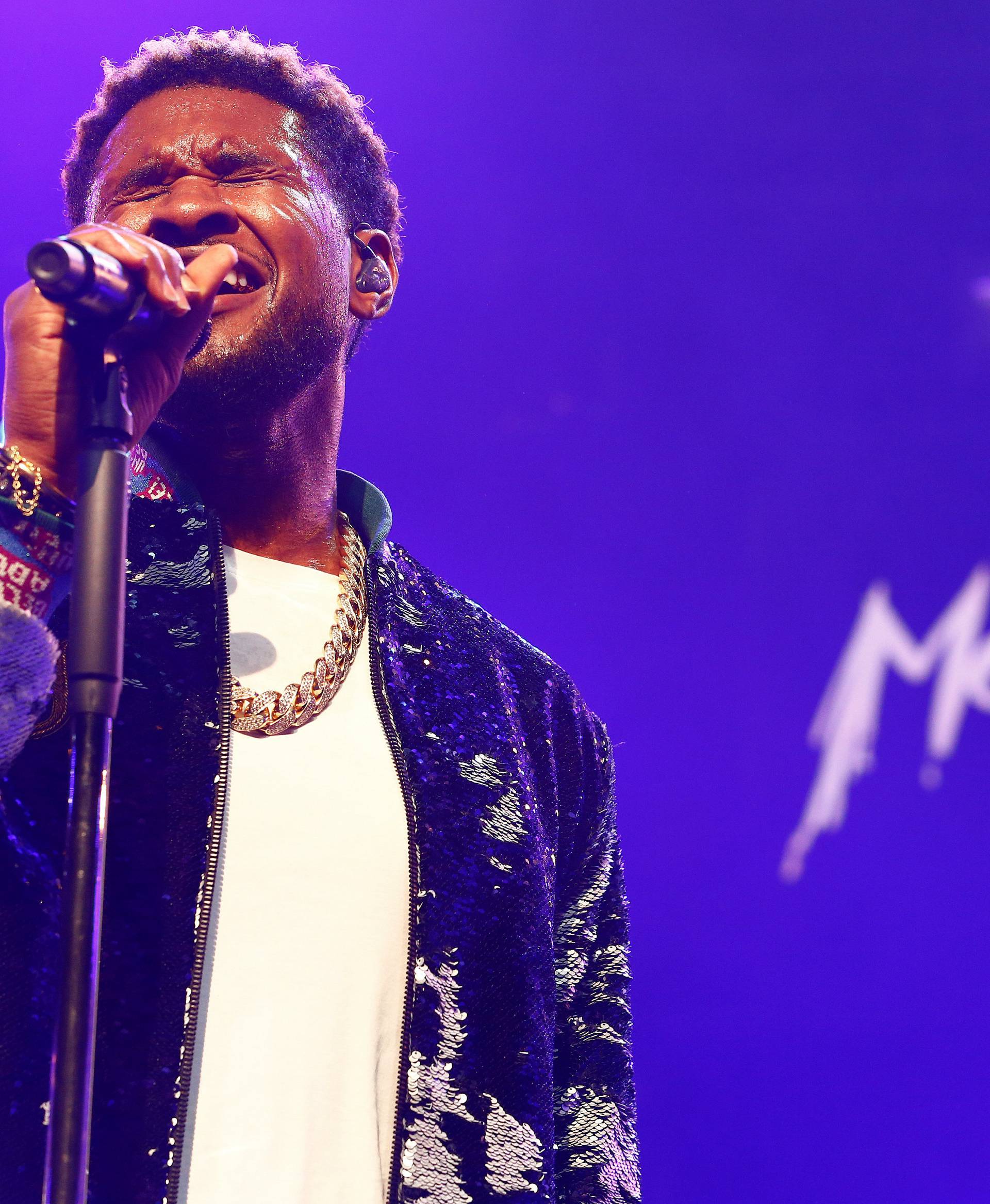 Usher & The Roots perform during the 51st Montreux Jazz Festival in Montreux