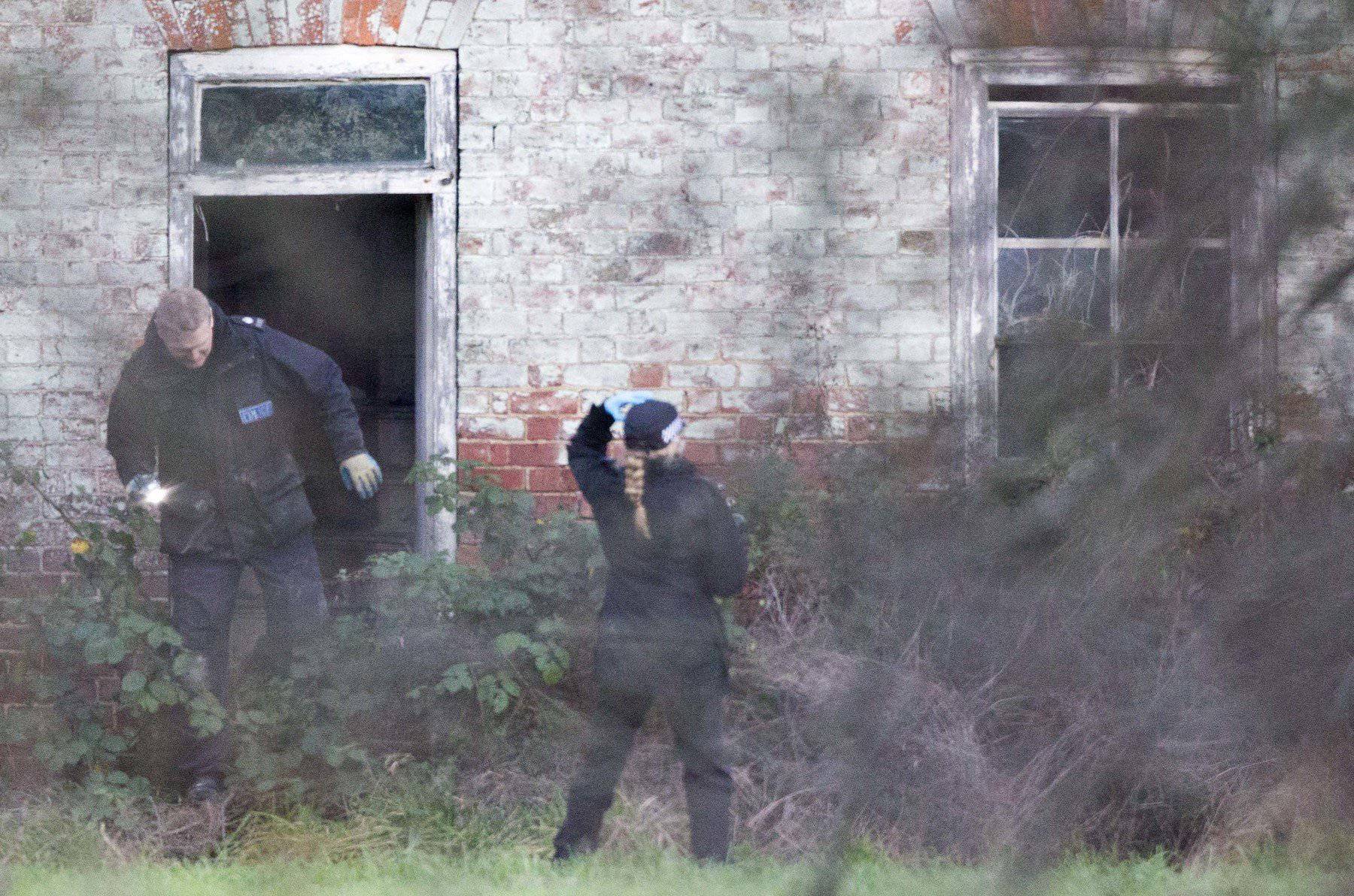 Police search Tony Martin's property after he is arrested on suspicion of firearms offences, Emneth, Norfolk, Britain - 31 Dec 2015