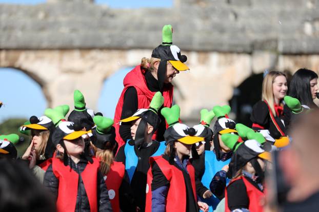 FOTO Maskenbal u Pulskoj Areni je kao iz bajke: Djeca su oduševila kreativnim kostimima