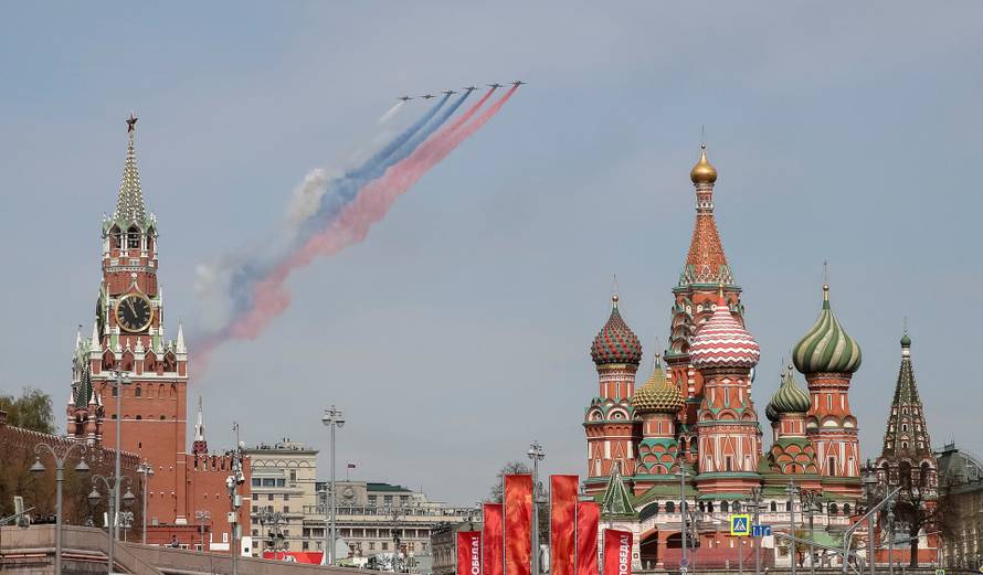 Rehearsal for Victory Day Parade in Moscow