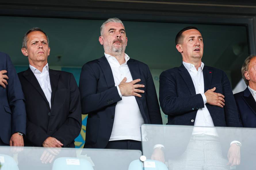 Rijeka: Svečana loža tijekom finalne utakmice SuperSport Hrvatskog nogometnog kupa