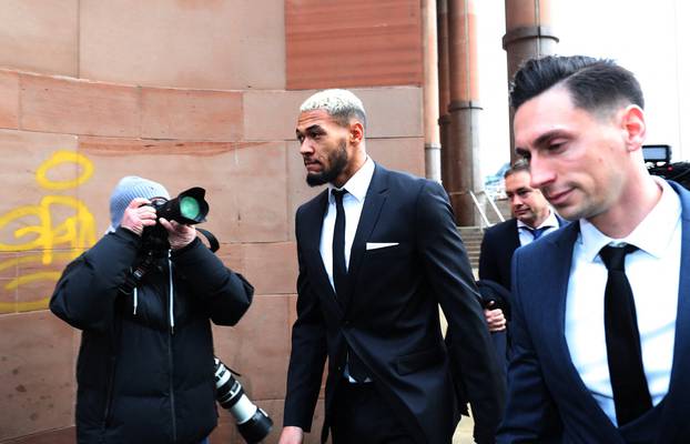 Newcastle United's Joelinton leaves Newcastle Magistrates Court charged with a drink-driving offence