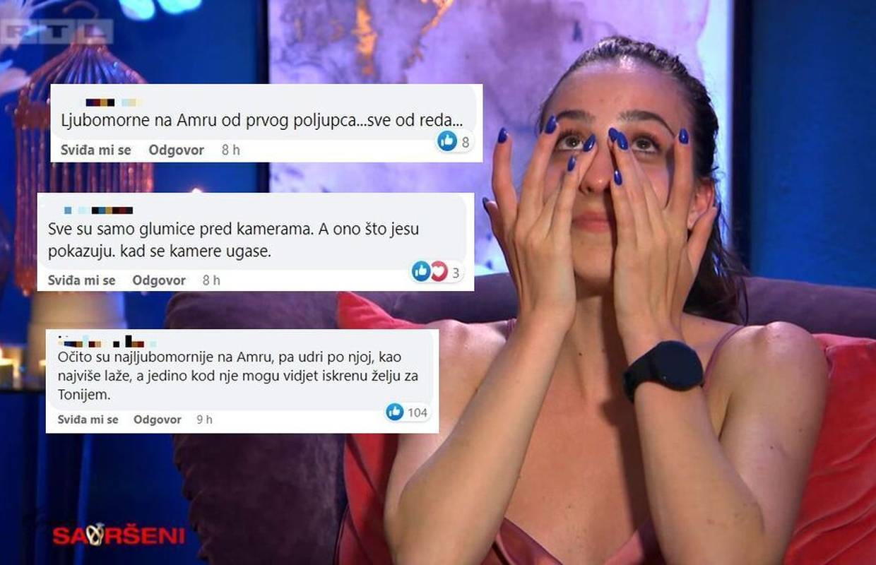 Gledatelji 'Savršenog' stali u Amrinu obranu: 'Najiskrenija je, a cure su ljubomorne zbog puse'