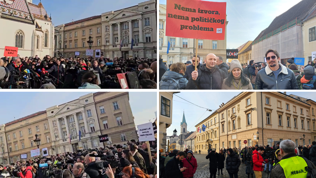 VIDEO Novinari Plenkoviću na prosvjedu: 'Nikada nećete biti urednik svih hrvatskih medija!'
