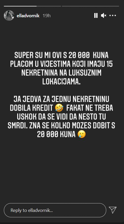 Ella o uhićenjima u Zagrebu: 'I bez USKOK-a je sve jasno, zna se koliko dobiješ s 20.000 kn'