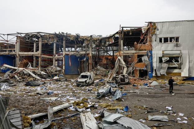 Aftermath of a Russian missile attack in Kyiv