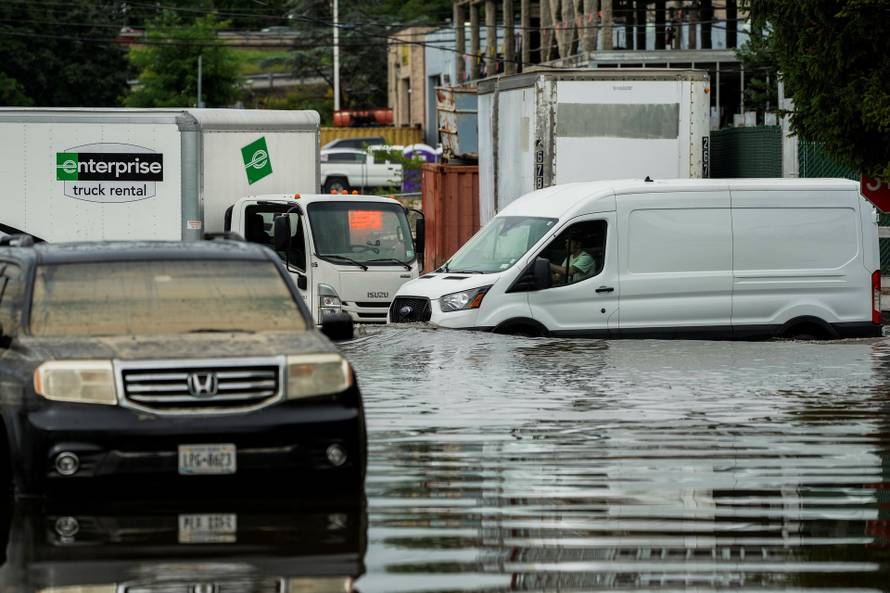 Heavy rain causes flooding in Westchester, New York