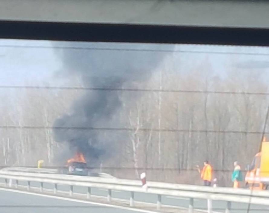 Buktinja na A3 kod Novske: Citroen je u potpunosti izgorio