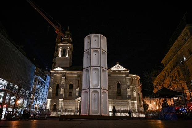 Pripreme za Festival svjetla u Zagrebu