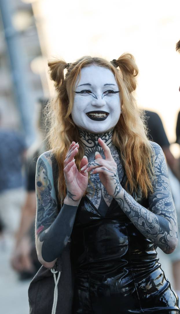 Zagreb: Atmosfera oko Arene uoci koncerta Marilyna Manson.