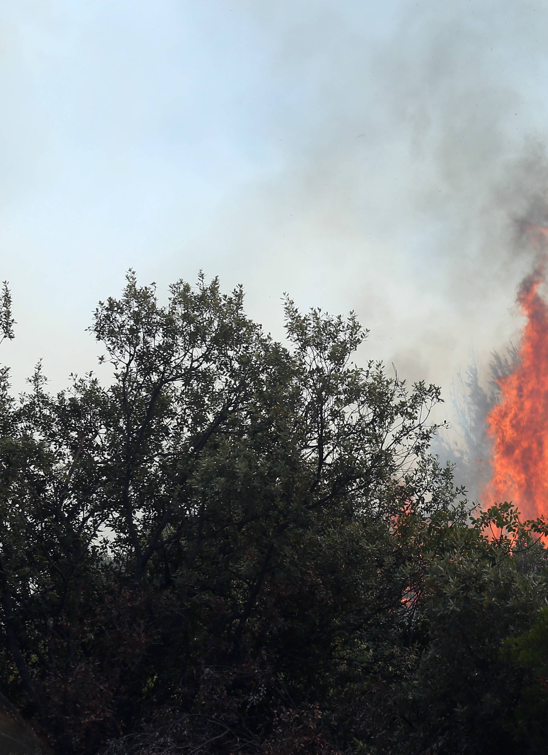 Šibenik: Planula su dva velika požara, gasili i kanaderi