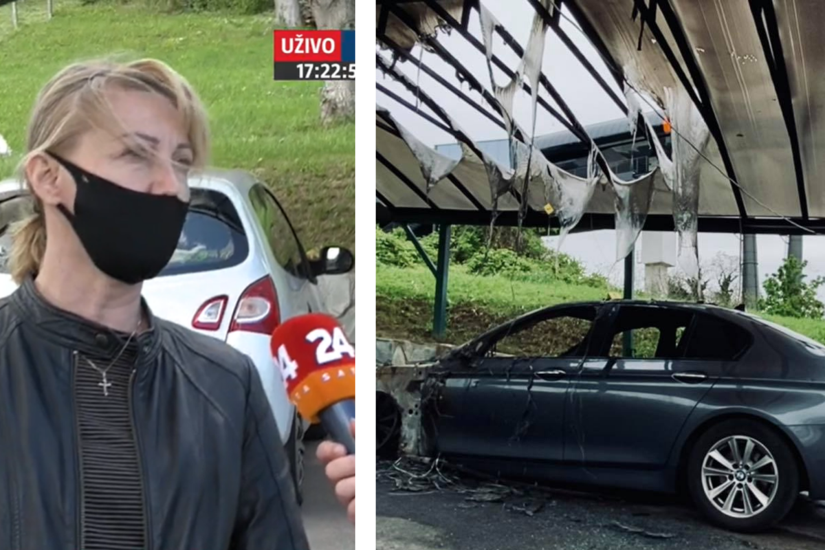 Zagrepčanki koja se jučer žalila na buku žičare Sljeme, sinoć je izgorio automobil u dvorištu