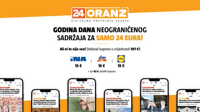 Oranž akcija samo do ponoći! Za 12 eura dobiješ 107 eura kupona