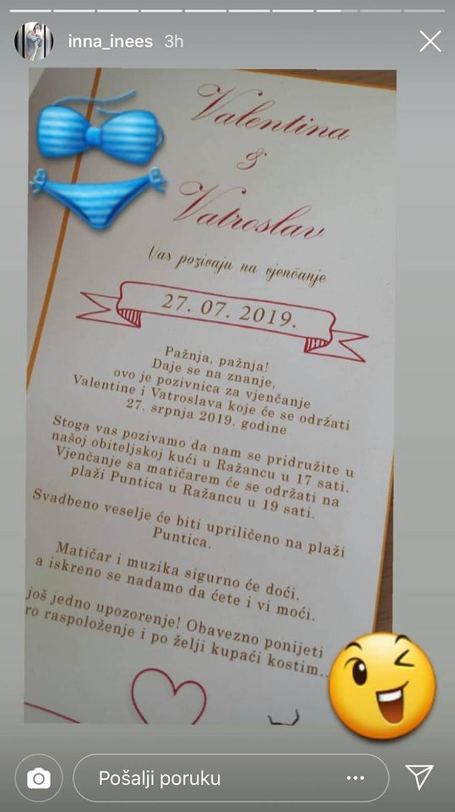 Valentina i Vatroslav iz 'Ljubav je na selu' vjenčali se na plaži