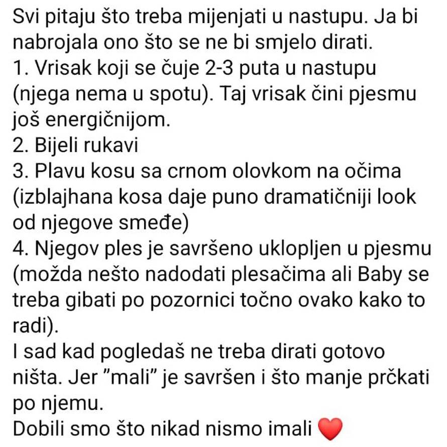 ANKETA Treba li Baby Lasagna  mijenjati nastup za Eurosong?