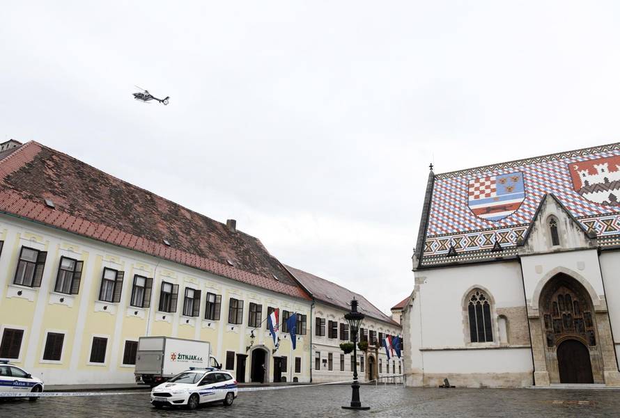 Zagreb: Na Trgu svetog Marka upucan je policajac