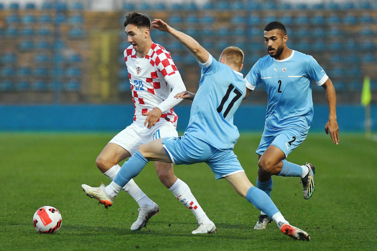 Varaždin: Prijateljska utakmica U-21 reprezentacija, Hrvatska - Izrael