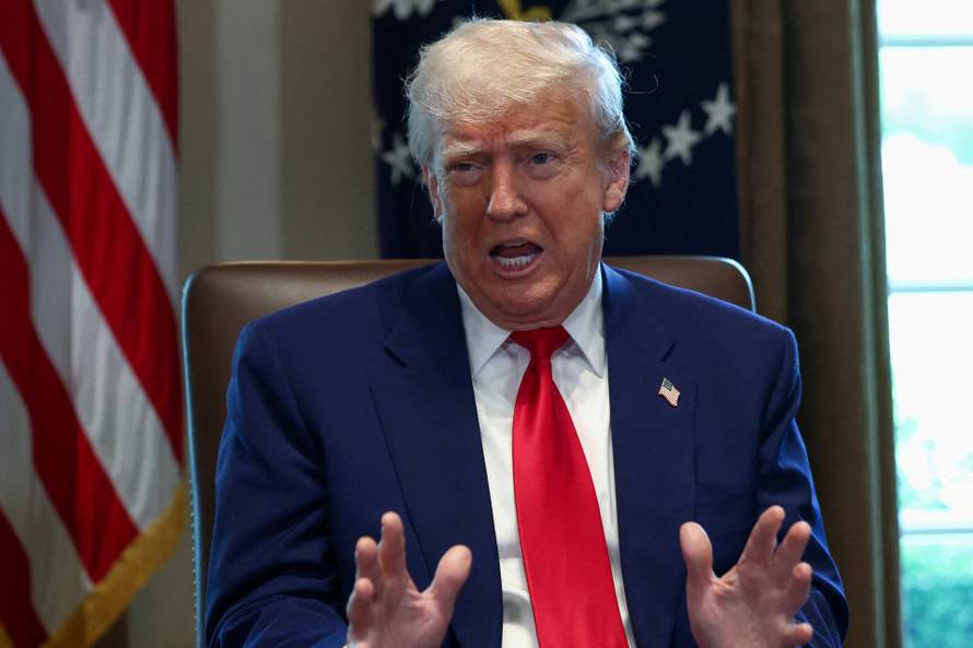 U.S. President Trump holds cabinet meeting at the White House in Washington