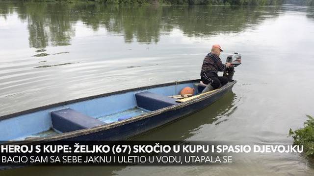 Heroj s Kupe: Željko (67)  iz hladne rijeke spasio djevojku