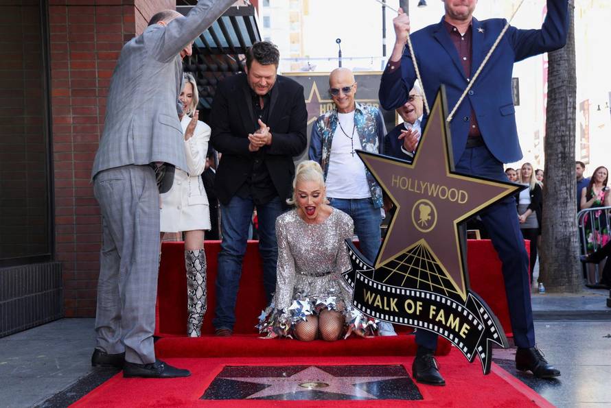 Singer Gwen Stefani unveils her star on Hollywood Walk of Fame in Los Angeles