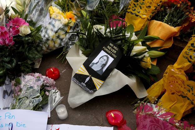 FILE PHOTO: Journalists protest against the murder of investigative journalist Daphne Caruana Galizia in Valletta