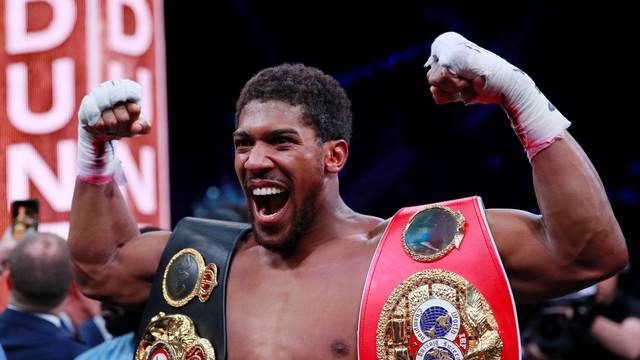 FILE PHOTO: Anthony Joshua celebrates his victory over Andy Ruiz Jr