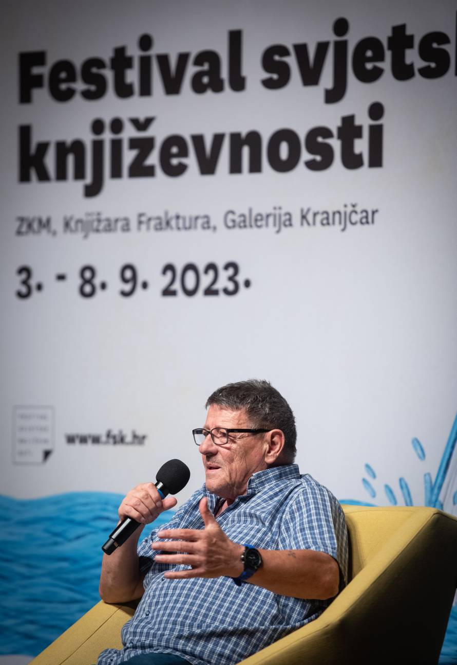 Zagreb: Svetislav Basara gostovao na tribini Festivala svjetske književnosti "Razotkrivanje" 