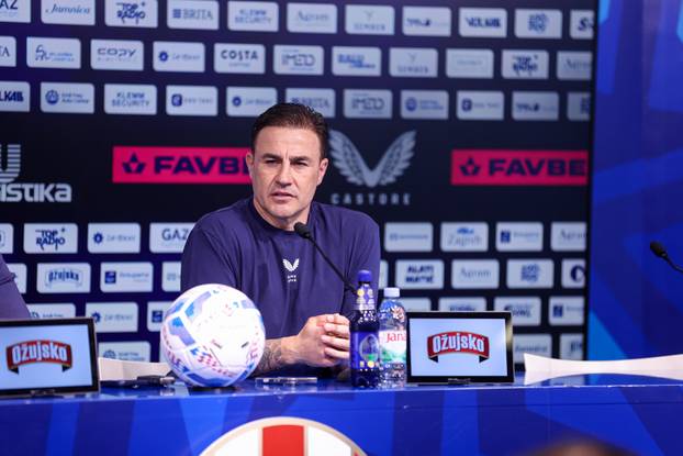 Zagreb: Konferencija za medije trenera Fabia Cannavara uoči utakmice GNK Dinama - Istra