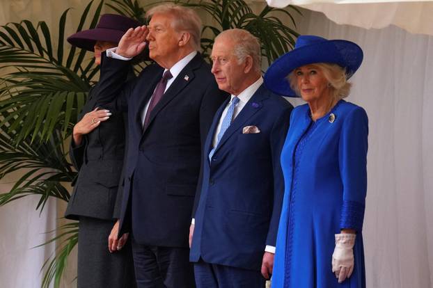 U.S. President Trump makes second state visit to Britain