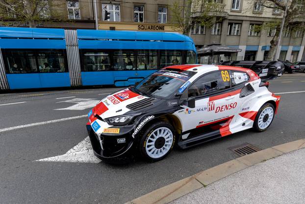 Zagreb: Automobili se provozali centrom grada dan prije početka WRC Croatia Rally