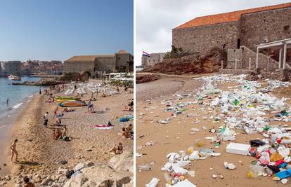 Naše plaže prije i poslije jakog juga: Guše se u smeću i plastici