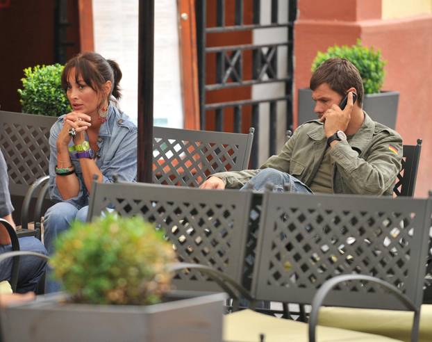 Zagreb: Zvonimir i Leonarda Boban uživali su u kavi u društvu prijatelja