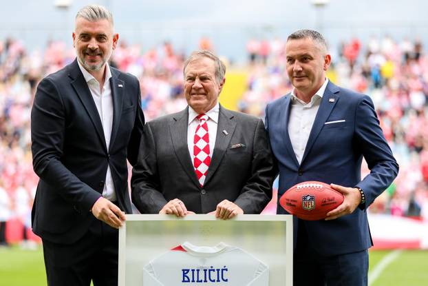 Rijeka: Bill Belichick na utakmici Hrvatska - Sjeverna Makedonija 