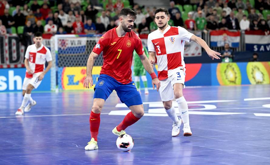 Susret Hrvatske i Španjolske u polufinalu Europskog prvenstva u futsalu