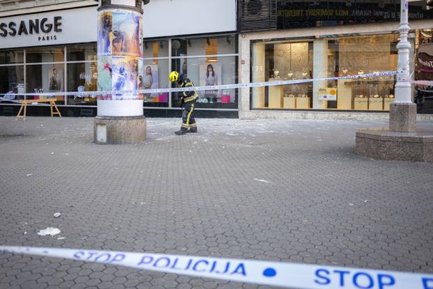 Zagreb: Odlomio se komad pročelja zgrade u Ilici, policija ogradila područje