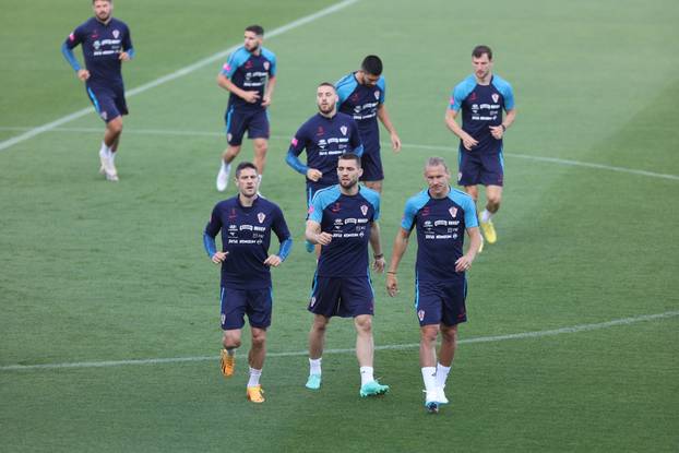 Rijeka: Trening Hrvatske nogometne reprezentacije bez Marka Livaje koji je napustio reprezentaciju
