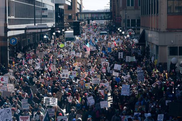 "No Kings" protest against U.S. President Donald Trump's administration policies in Minnesota