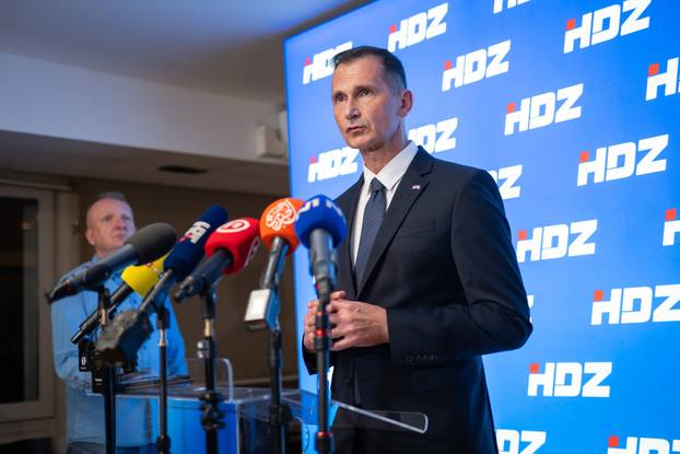 Zagreb: Dragan Primorac dao je izjavu za medije nakon sjednice predsjedništva HDZ-a