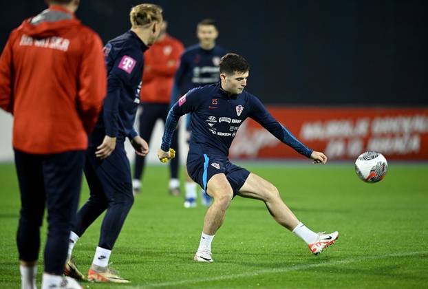 Zagreb: Trening nogometne reprezentacije prije utakmice protiv Latvije