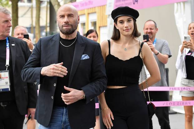 Celebrities attend Artistic Gymnastics Men s Floor Exercise Final during the Olympic Games Paris 2024