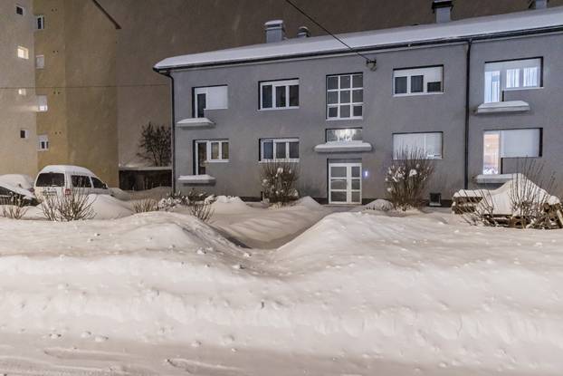 Snježni ugođaj u Gračacu