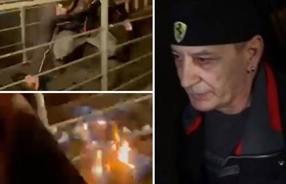 VIDEO 'Sve ću vas ubiti, pe*eri i komunjare!' Priveli čovjeka koji je zapalio ulaz u stožer Možemo