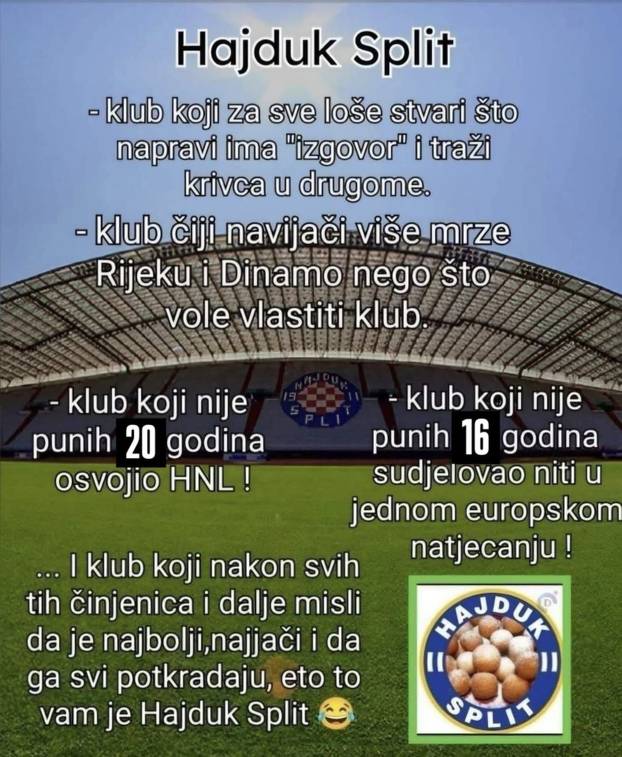 FOTO Najbolji memeovi derbija: Tovar na aparatima, Riva na -10