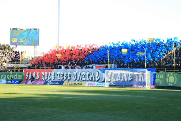Pula: Navijači Hajduka na susretu 16. kola HNL-a Istra 1961 - Hajduk
