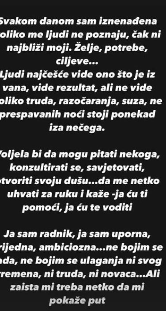 Petra iz Braka na prvu iskreno: 'Voljela bih da me netko uhvati za ruku i kaže da će mi pomoći'